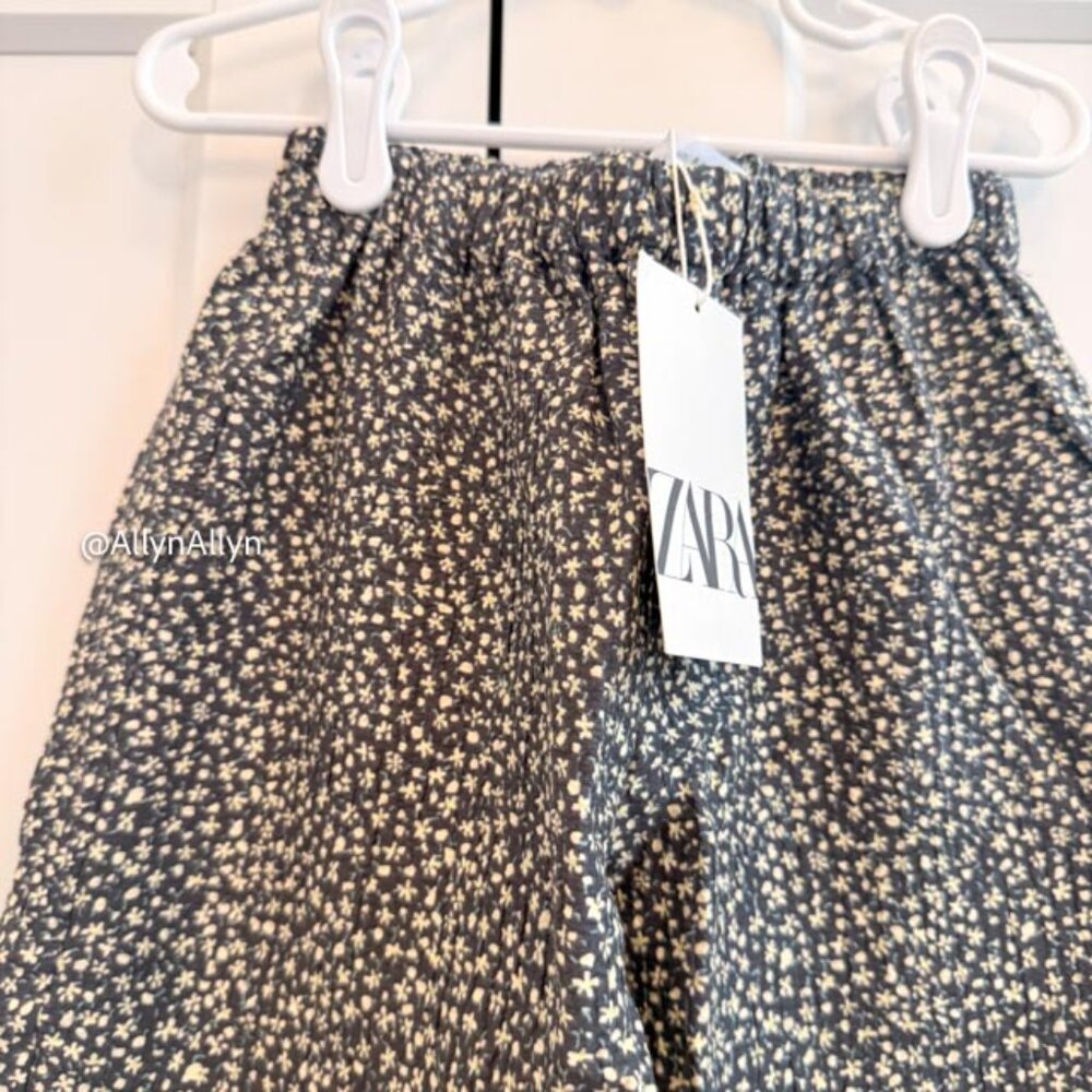 Zara NWT Kids Harem Pants - Pale Floral - 5-6T - Picture 2 of 11